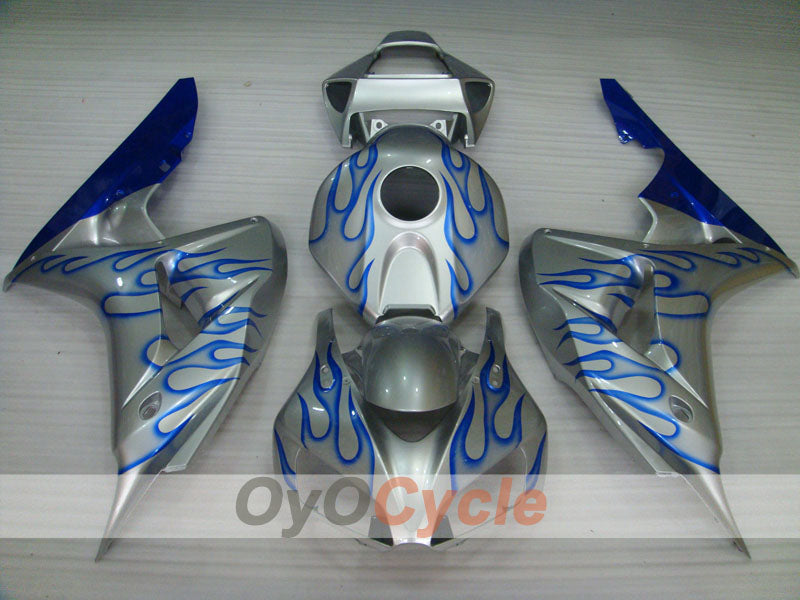 Kit de carenado de inyección para CBR1000RR 06-07 - Azul, Plata - Llama #OYO87900599