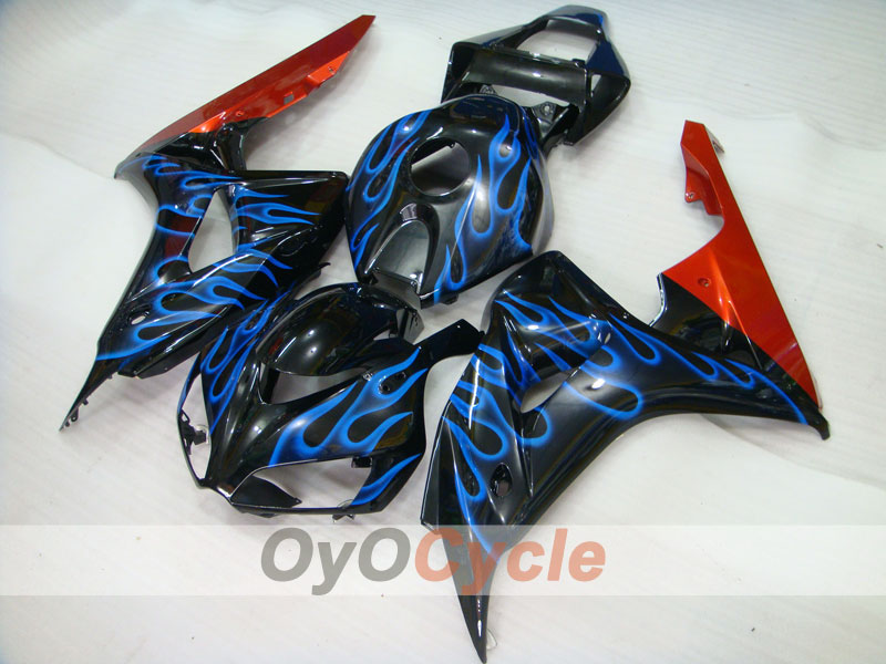 Carenado de inyección para CBR1000RR 06-07 - Azul, Negro - Llama #OYO87900602 Imagen secundaria del producto