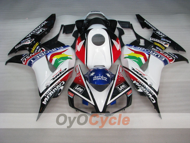 Carenado de inyección para CBR1000RR 06-07 - Blanco, Negro - Lee #OYO87900617