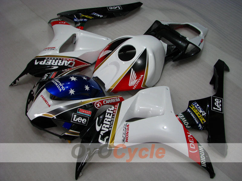 Kit de carenado por inyección para CBR1000RR 06-07 - Blanco, Negro - Lee #OYO87900618