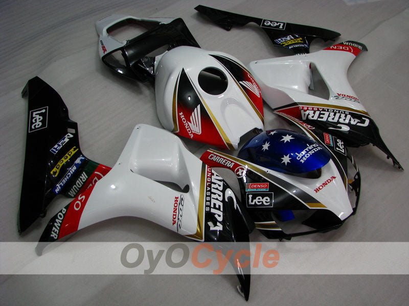 Kit de carenado por inyección para CBR1000RR 06-07 - Blanco, Negro - Lee #OYO87900618