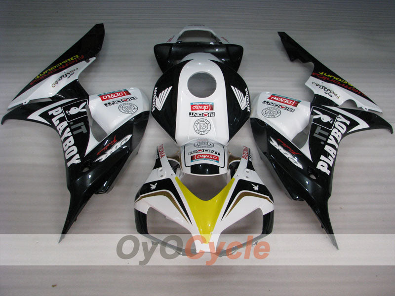 Kit de carenado por inyección para CBR1000RR 06-07 - Blanco, Negro - PlayBoy #OYO87900634 Imagen secundaria del producto
