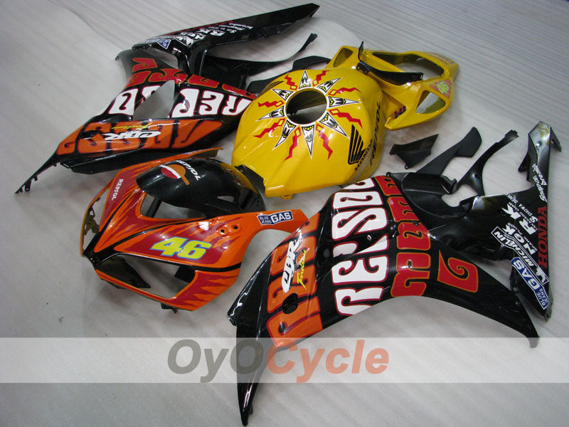 Kit de carenado de inyección para CBR1000RR 06-07 - Amarillo, Negro - Rossi #OYO87900645 Imagen secundaria del producto