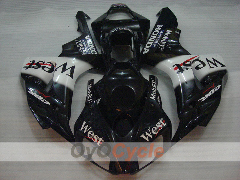Kit de carenado por inyección para CBR1000RR 06-07 - Blanco, Negro - Oeste #OYO87900653