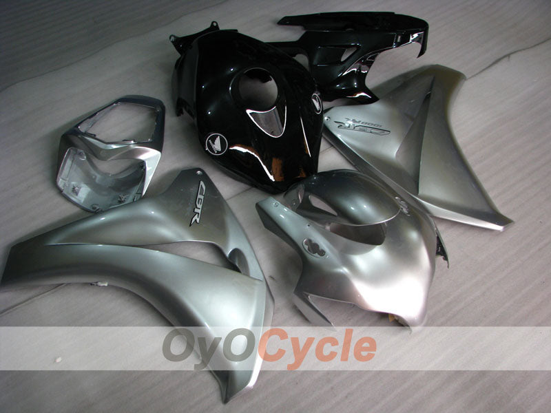 Kit de carenado por inyección para CBR1000RR 08-11 - Negro, Plata - Fireblade #OYO87900680