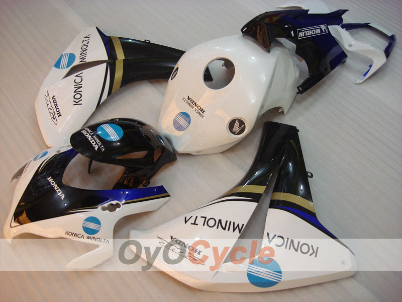 Carenado de inyección para CBR1000RR 08-11 - Blanco, Negro - Konica Minolta #OYO87900693 Imagen secundaria del producto