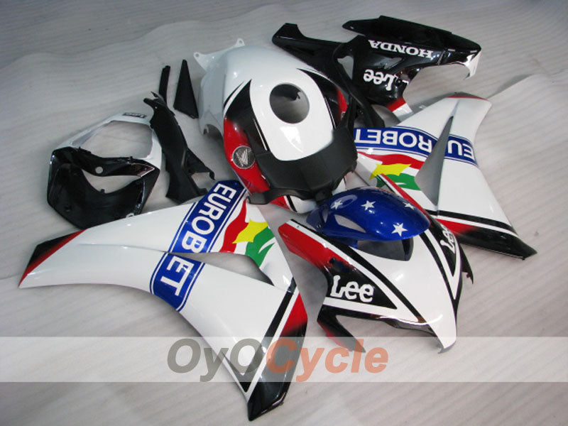 Kit de carenado por inyección para CBR1000RR 08-11 - Blanco, Negro - Eurobet, Lee #OYO87900697 Imagen principal del producto