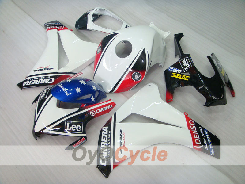 Kit de carenado de inyección para CBR1000RR 08-11 - Blanco, Negro - Eurobet, Lee #OYO87900699 Imagen secundaria del producto
