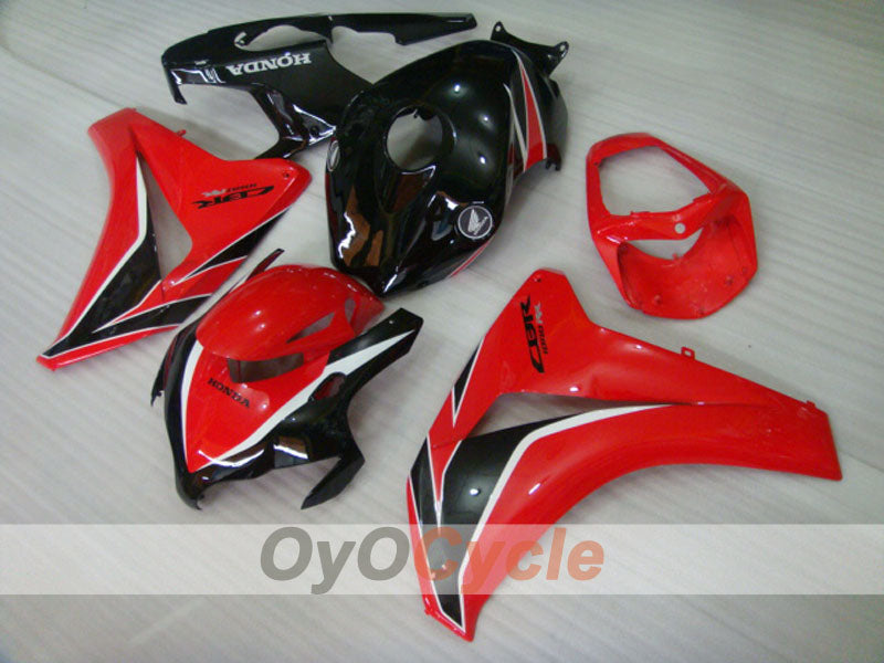 Kit de carenado por inyección para CBR1000RR 08-11 - Rojo, Negro - Estilo de fábrica #OYO87900709