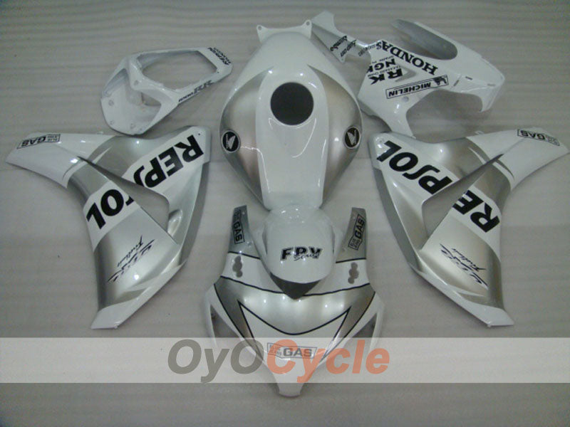 Kit de carenado por inyección para CBR1000RR 08-11 - Blanco, Plata - Repsol #OYO87900722