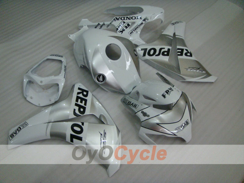 Kit de carenado por inyección para CBR1000RR 08-11 - Blanco, Plata - Repsol #OYO87900722