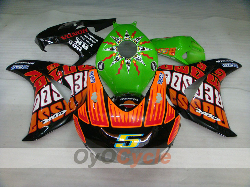 Kit de carenado de inyección para CBR1000RR 08-11 - Naranja, Negro - Rossi #OYO87900725