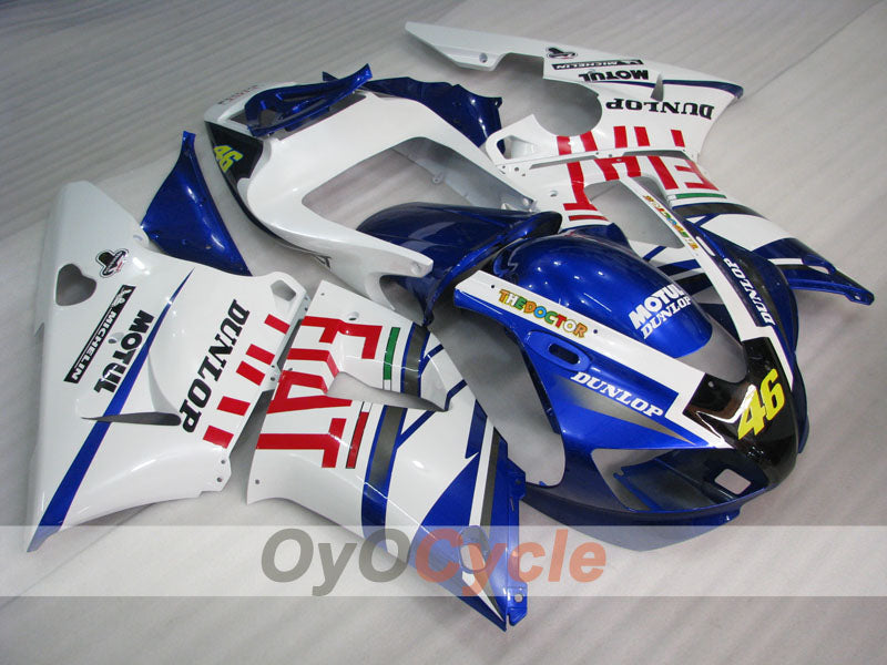 Carenado de inyección para YZF-R1 98-99 - Azul, Blanco - DUNLOP, FIAT, MOTUL #OYO87900736