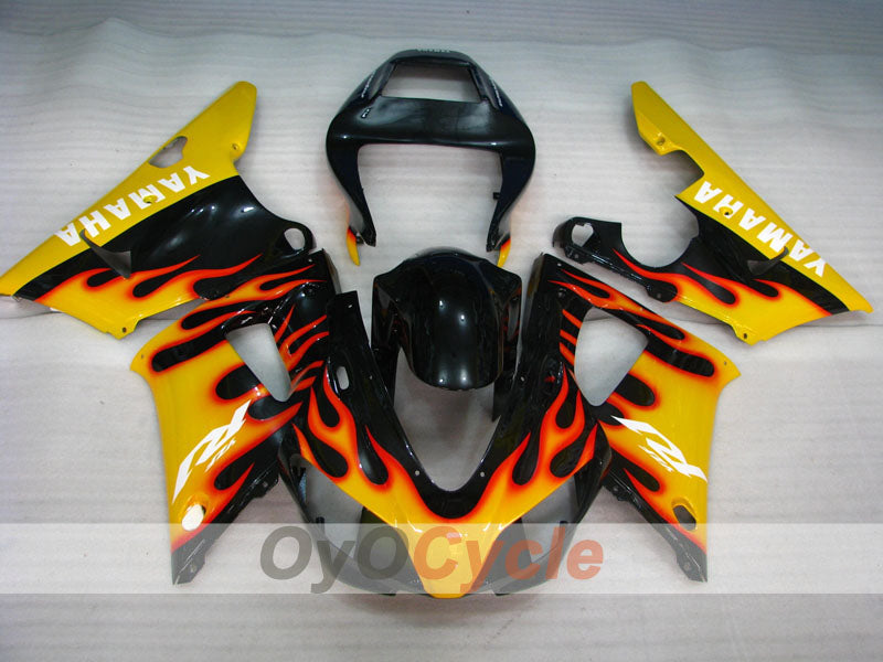 Kit de carenado por inyección para YZF-R1 98-99 - Amarillo, Negro - Llama #OYO87900740