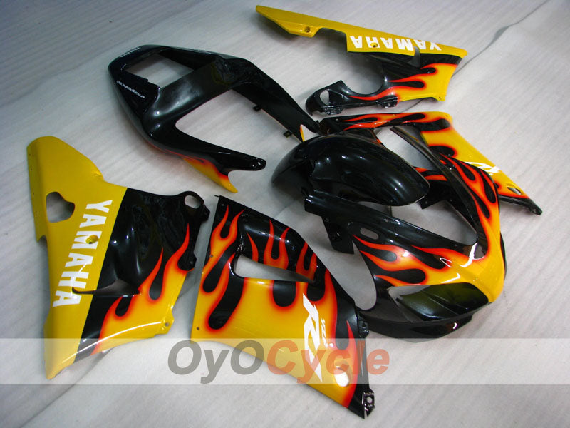 Kit de carenado por inyección para YZF-R1 98-99 - Amarillo, Negro - Llama #OYO87900740