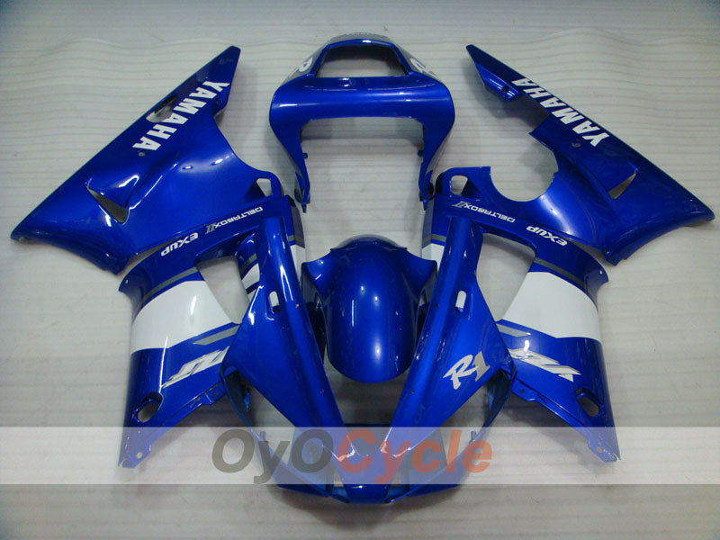 Kit de carenado por inyección para YZF-R1 98-99 - Azul, Blanco - Estilo de fábrica #OYO87900745