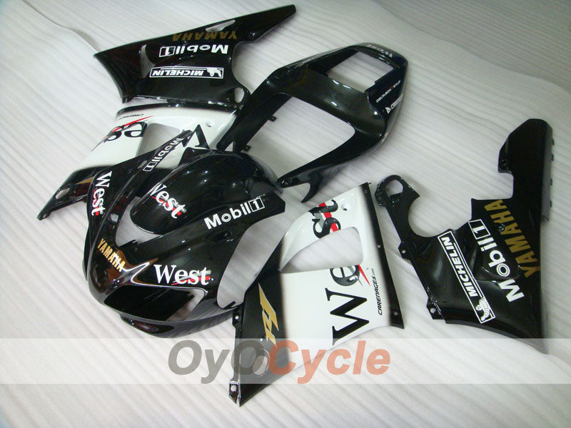 Carenado de inyección para YZF-R1 98-99 - Blanco, Negro - Oeste #OYO87900757 Imagen secundaria del producto