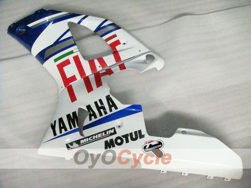 Kit de carenado por inyección para YZF-R1 00-01 - Azul, Blanco - FIAT, MOTUL #OYO87900760