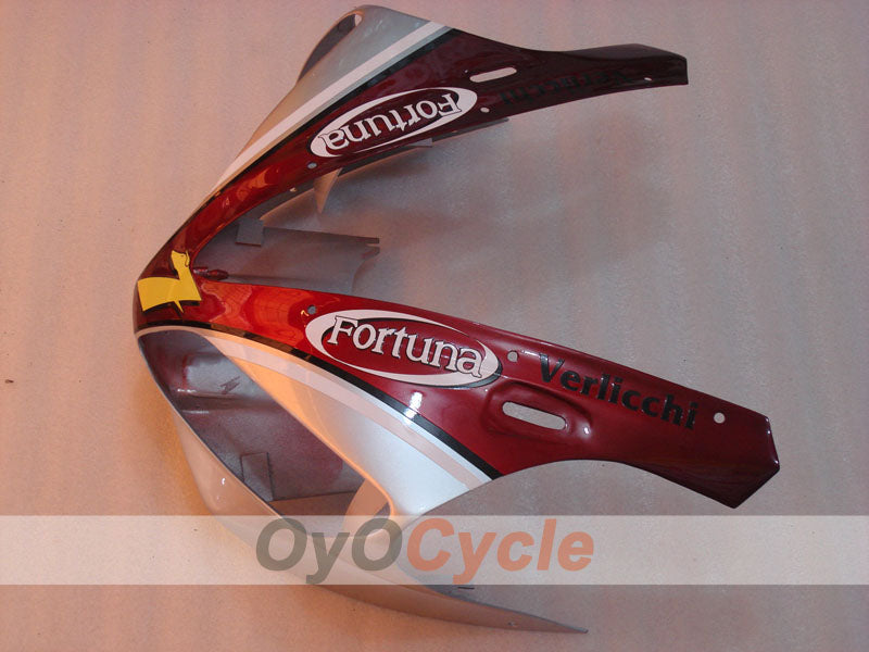 Kit de carenado por inyección para YZF-R1 00-01 - Rojo, Plata - Fortuna #OYO87900769