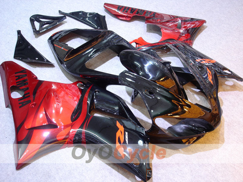 Kit de carenado por inyección para YZF-R1 00-01 - Negro - Estilo de fábrica #OYO87900778