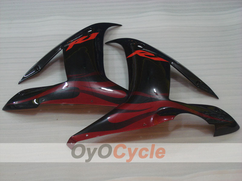 Carenado inyectado para YZF-R1 02-03 - Rojo, Negro - Llama #OYO87900795