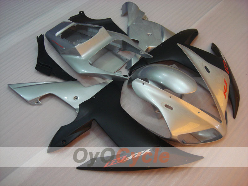 Carenado de inyección para YZF-R1 02-03 - Negro, Plata, Mate - Estilo de fábrica #OYO87900809