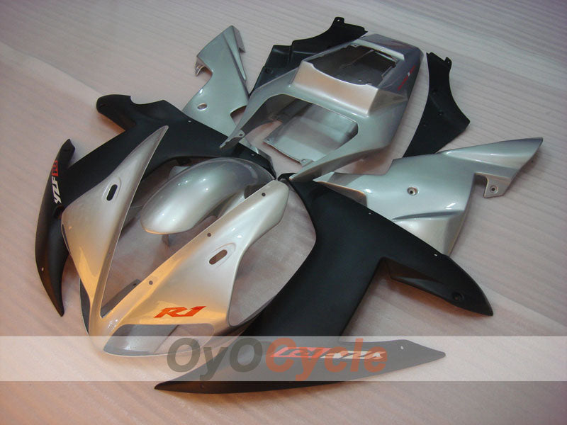 Carenado de inyección para YZF-R1 02-03 - Negro, Plata, Mate - Estilo de fábrica #OYO87900809