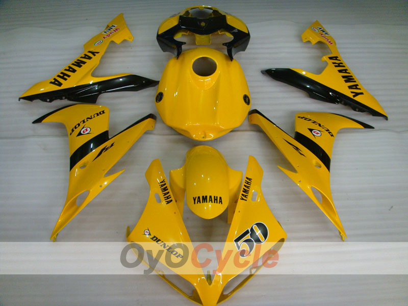 Carenado de inyección para YZF-R1 04-06 - Amarillo, Negro - DUNLOP #OYO87900818 Imagen secundaria del producto