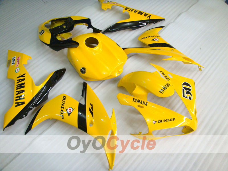 Carenado de inyección para YZF-R1 04-06 - Amarillo, Negro - DUNLOP #OYO87900818 Imagen principal del producto