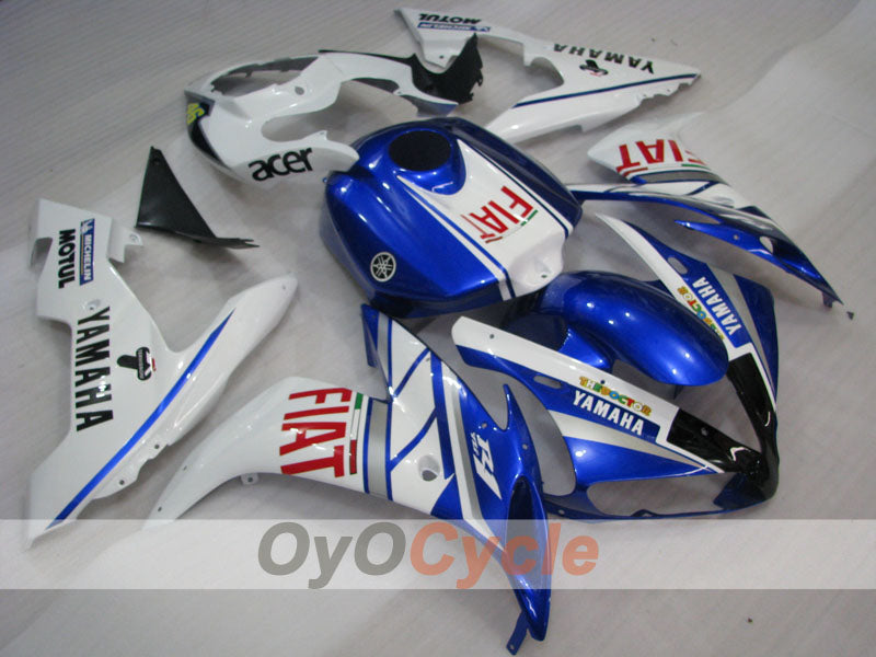 Kit de carenado por inyección para YZF-R1 04-06 - Azul, Blanco - FIAT, MOTUL #OYO87900822 Imagen secundaria del producto