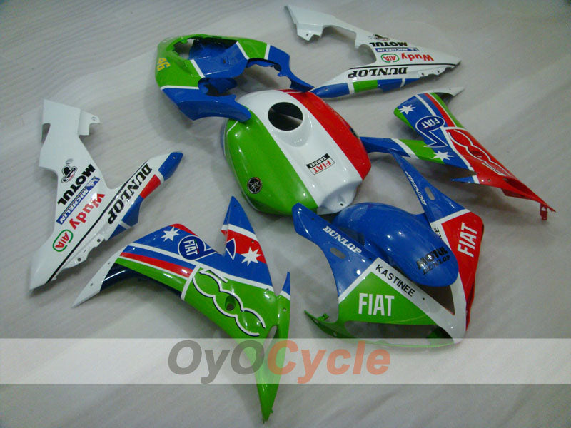Kit de carenado por inyección para 04-06 YZF-R1 - Multicolor - DUNLOP, FIAT, MOTUL #OYO87900824 Imagen principal del producto