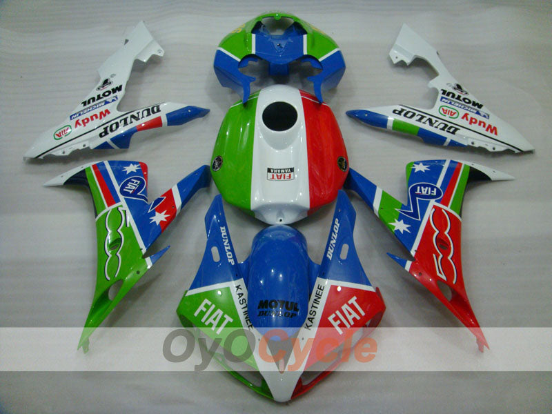 Kit de carenado por inyección para 04-06 YZF-R1 - Multicolor - DUNLOP, FIAT, MOTUL #OYO87900824 Imagen secundaria del producto