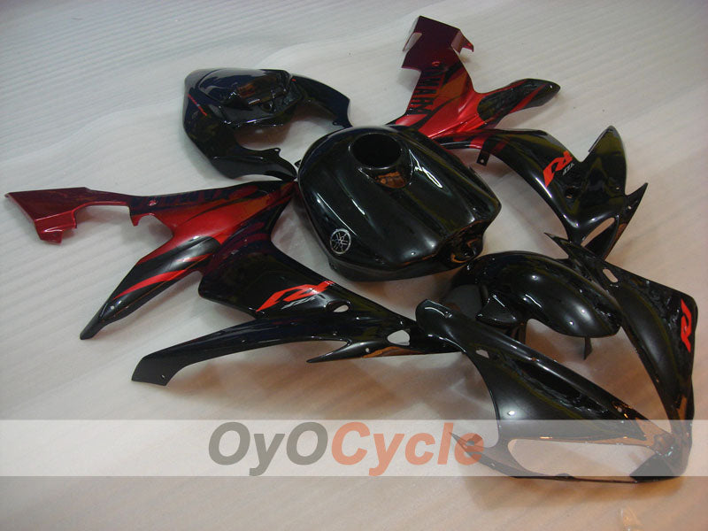 Kit de carenado por inyección para YZF-R1 04-06 - Rojo, Negro - Llama #OYO87900829 Imagen principal del producto