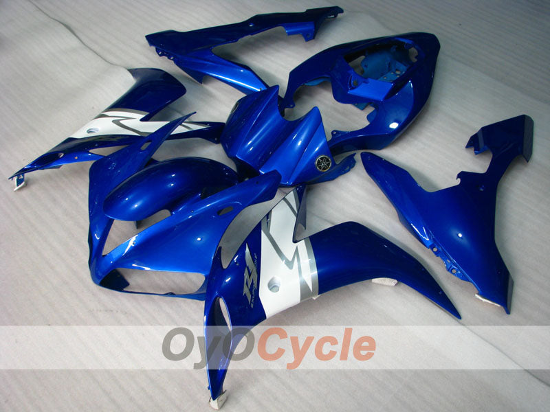 Carenado moldeado por inyección para YZF-R1 04-06 - Azul, Blanco - Estilo de fábrica #OYO87900845