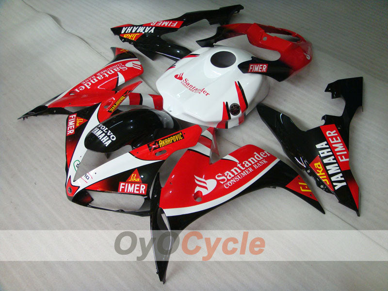Kit de carenado por inyección para YZF-R1 04-06 - Rojo, Negro - Santander #OYO87900849