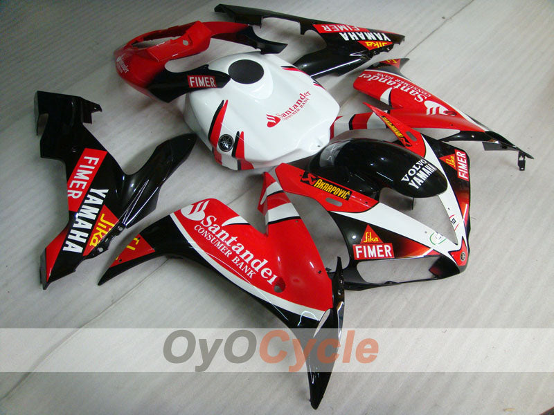Kit de carenado por inyección para YZF-R1 04-06 - Rojo, Negro - Santander #OYO87900849