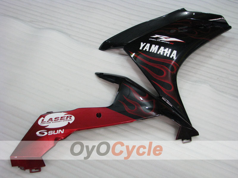 Kit de carenado por inyección para YZF-R1 07-08 - Rojo, Negro - Llama #OYO87900860