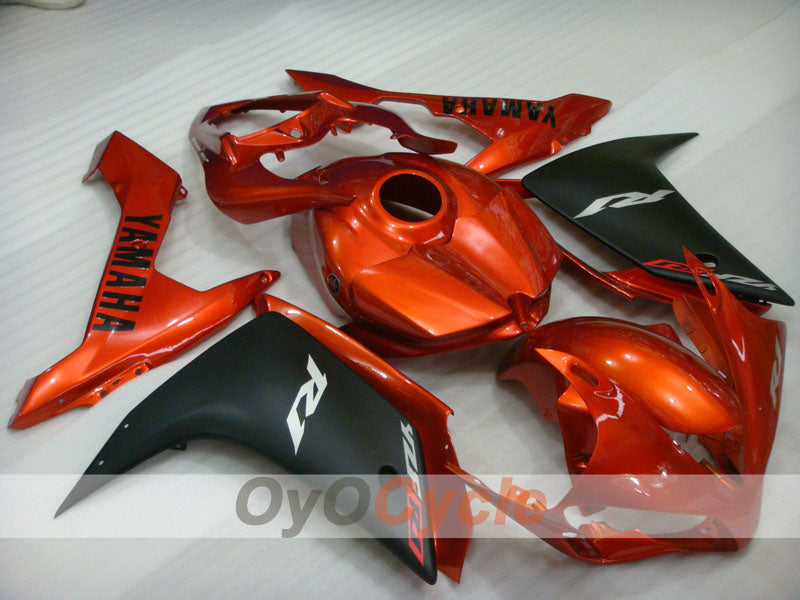 Kit de carenado por inyección para 07-08 YZF-R1 - Naranja, Negro, Mate - Estilo de fábrica #OYO87900870