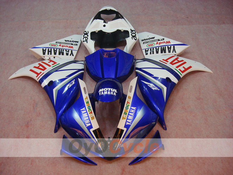 Carenado de inyección para YZF-R1 09-11 - Azul, Blanco - FIAT #OYO87900885