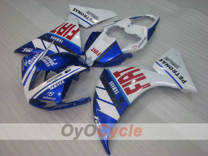 Carenado por inyección para 09-11 YZF-R1 - Azul, Blanco - FIAT, MOTUL #OYO87900886