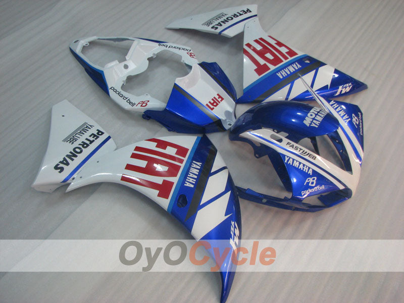 Carenado por inyección para 09-11 YZF-R1 - Azul, Blanco - FIAT, MOTUL #OYO87900886