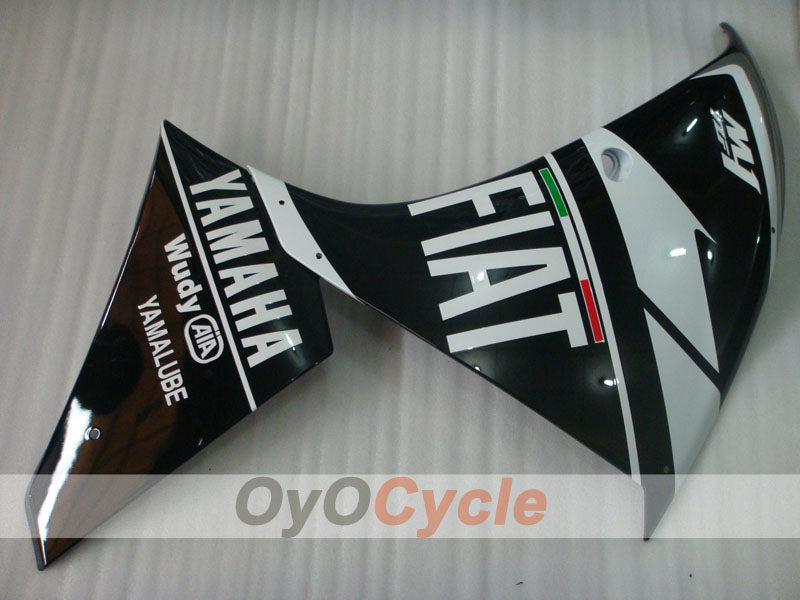 Kit de carenado por inyección para 09-11 YZF-R1 - Blanco, Negro - FIAT, MOTUL #OYO87900887