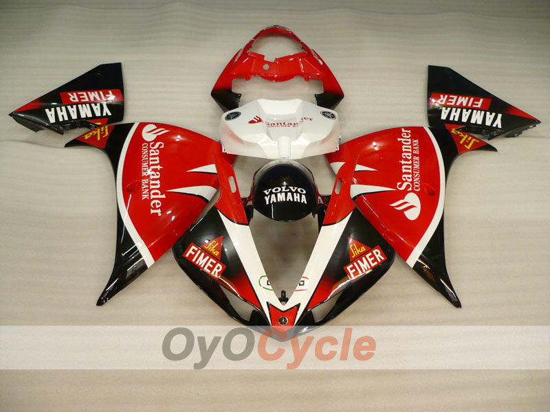 Kit de carenado por inyección para YZF-R1 09-11 - Rojo, negro - Estilo de fábrica #OYO87900899