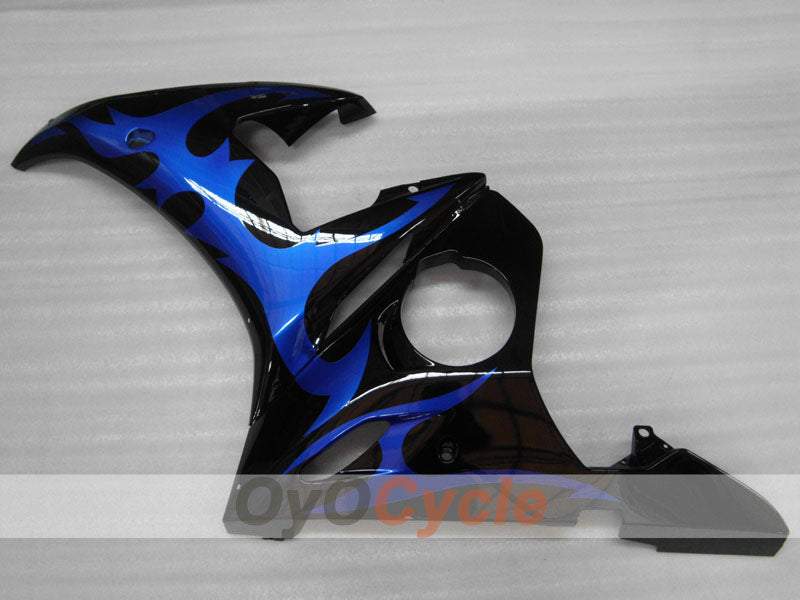 Kit de carenado por inyección para YZF-R6 03-04 - Azul, Negro - Llama #OYO87900905