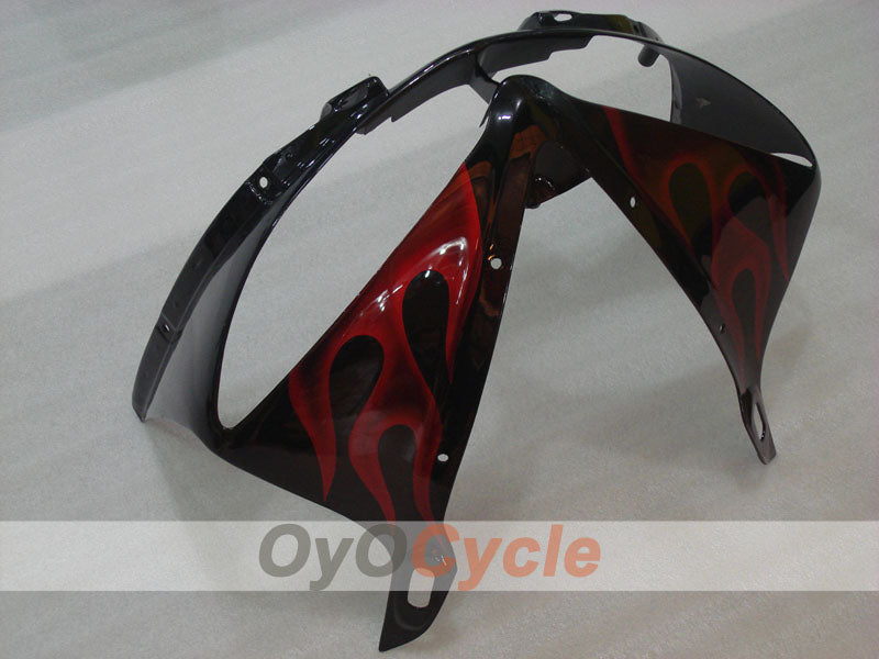 Kit de carenado de inyección para YZF-R6 05 - Rojo, Negro - Llama #OYO87902638
