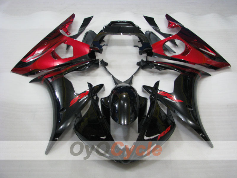 Carenado de inyección para YZF-R6 05 - Rojo, Negro - Llama #OYO87902635