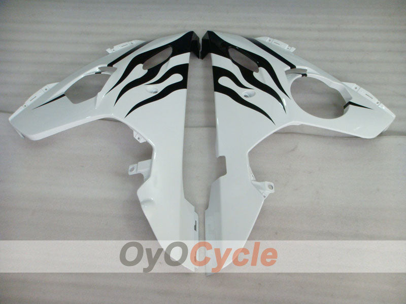 Kit de carenado de inyección para YZF-R6 05 - Blanco, Negro - Llama #OYO87902632