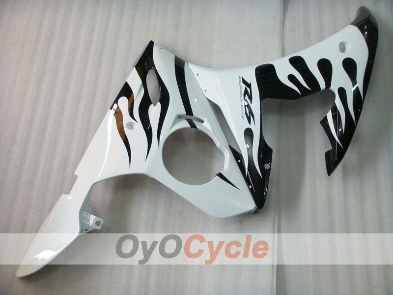 Kit de carenado de inyección para YZF-R6 05 - Blanco, Negro - Llama #OYO87902632