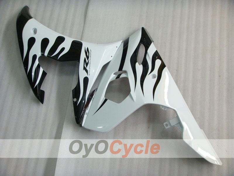Kit de carenado de inyección para YZF-R6 05 - Blanco, Negro - Llama #OYO87902632