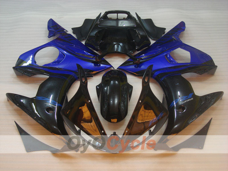 Kit de carenado de inyección para YZF-R6 03-04 - Azul, Negro - Llama #OYO87900910 Imagen secundaria del producto